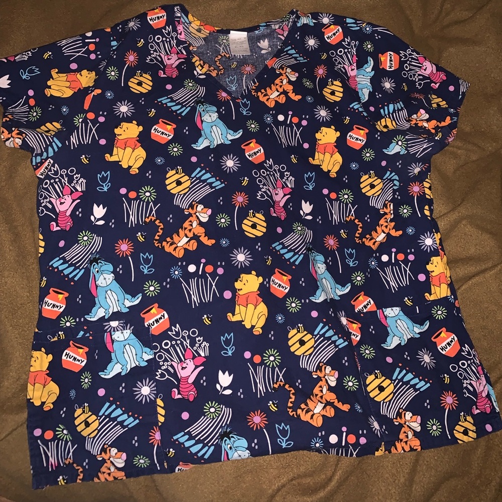 Winnie the Pooh scrub top